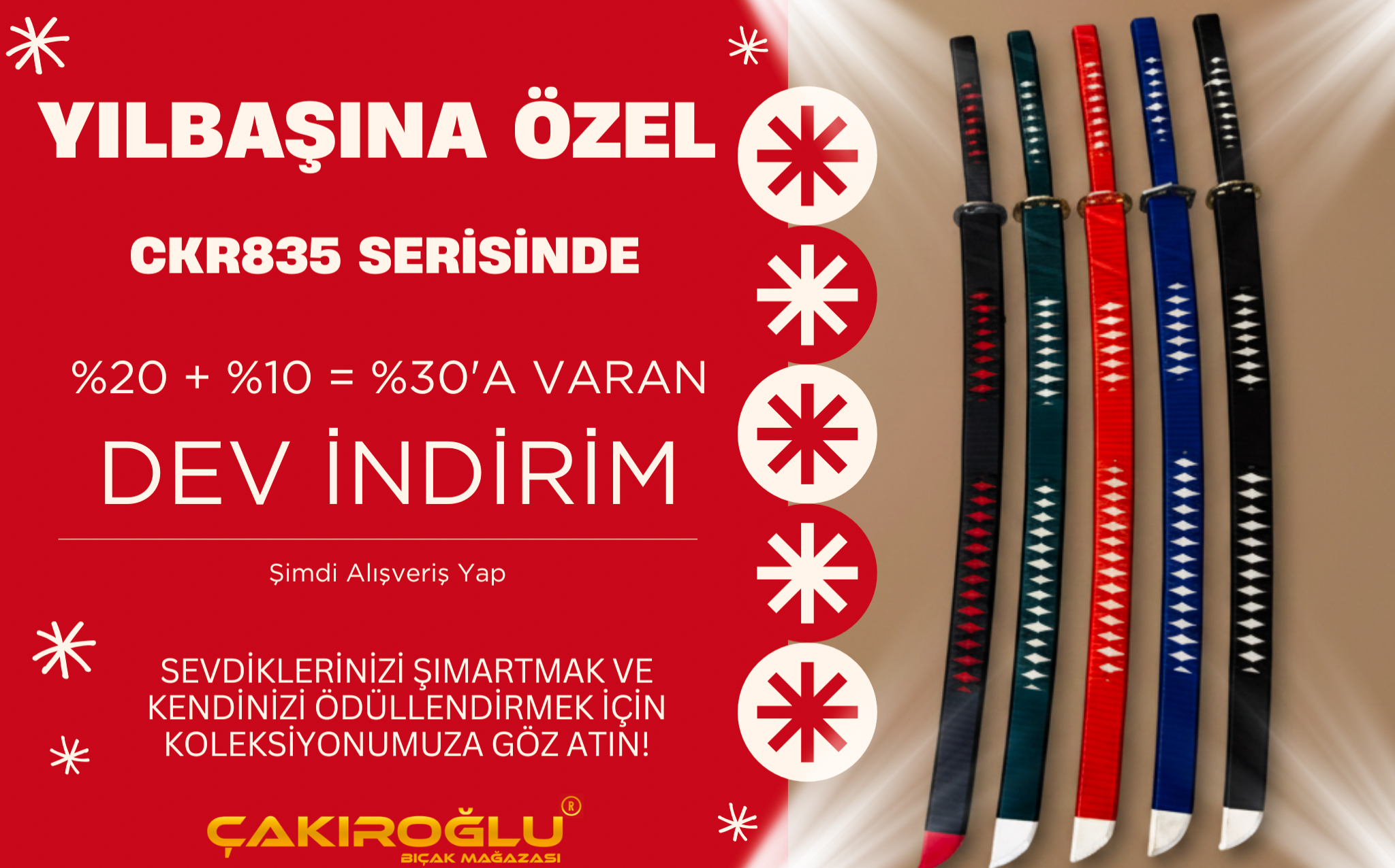 Yılbaşı, İndirim, Katana, Hediye, Yılbaşı Hediyesi,