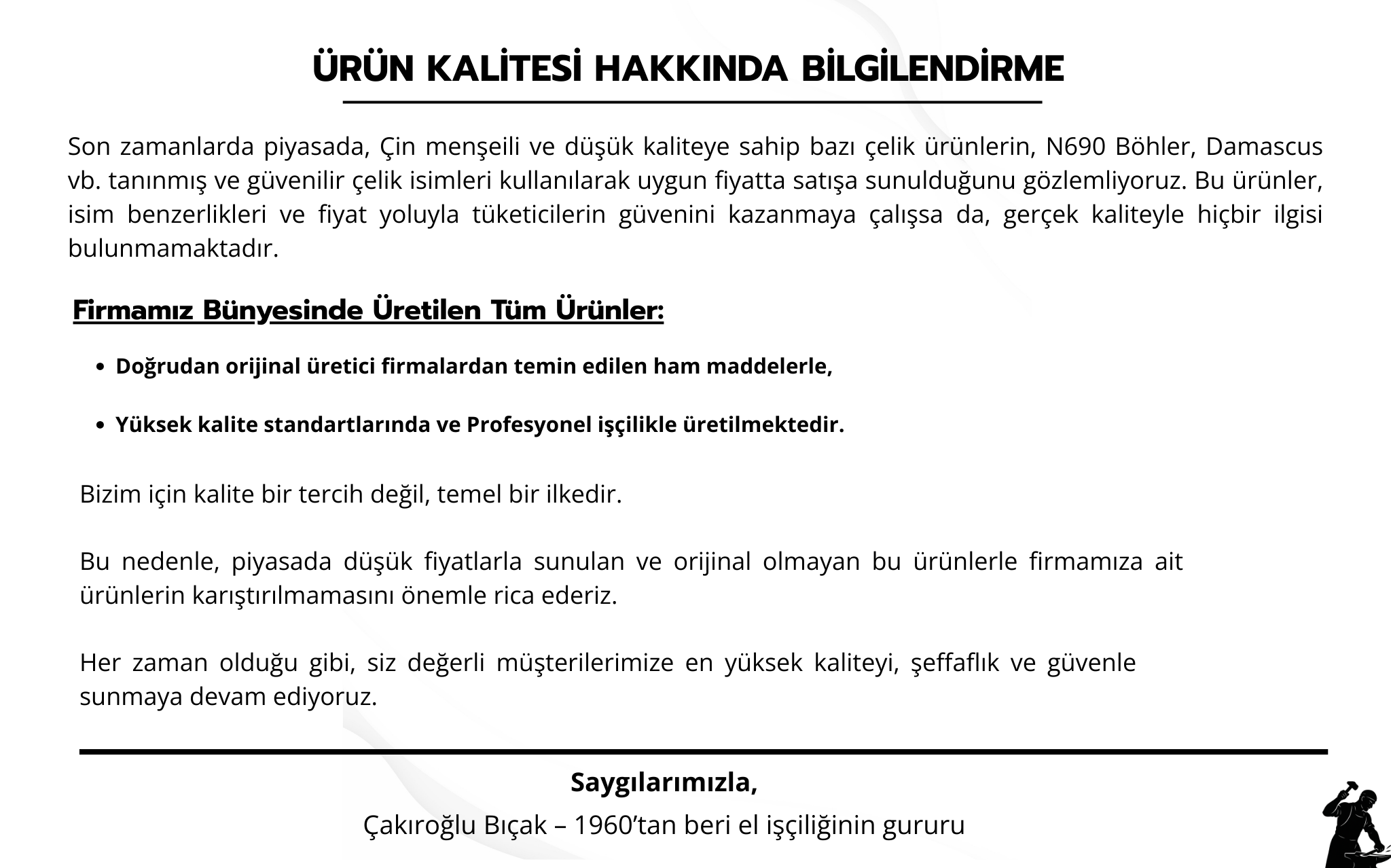 bilgilendirme, duyuru