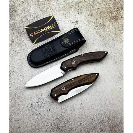 EL YAPIMI YERLİ ÜRETİM İÇTEN KİLİT MEKANİZMALI BUSHCRAFT AVCI AV KAMP ÇAKISI KOD:CKR207