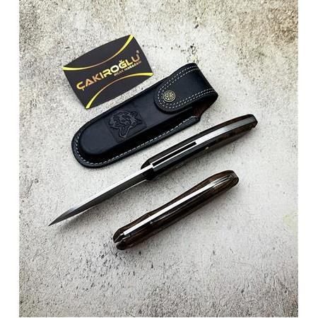 EL YAPIMI YERLİ ÜRETİM İÇTEN KİLİT MEKANİZMALI BUSHCRAFT AVCI AV KAMP ÇAKISI KOD:CKR207