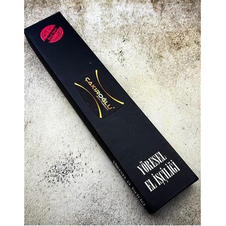 EL YAPIMI SINIRLI ÖZEL ÜRETİM EPOKSİ KABZELİ PROFESYONEL SANTOKU ŞEF AŞÇI BIÇAĞI KOD:CKR555-02