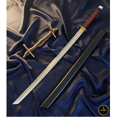 110 Cm El Yapımı Orijinal Üst Düzey Özel Üretim Deri Kın’lı Katana Ckr455-15