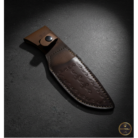 EL YAPIMI, EL DİKİMİ DERİ AV BIÇAĞI KILIFI KOD:KLF07