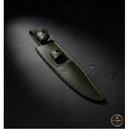 EL YAPIMI, EL DİKİMİ DERİ BABA OĞUL AV BIÇAĞI KILIFI KOD:KLF06