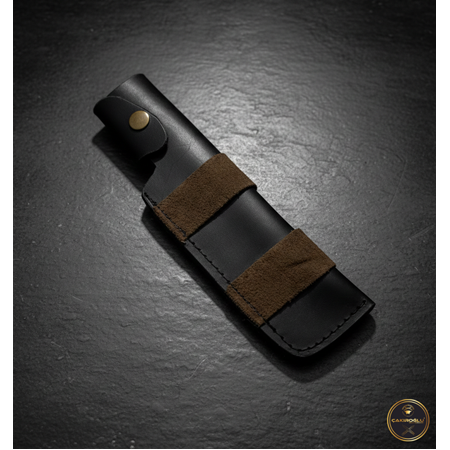 EL YAPIMI, EL DİKİMİ DERİ AV BIÇAĞI KILIFI KOD:KLF11