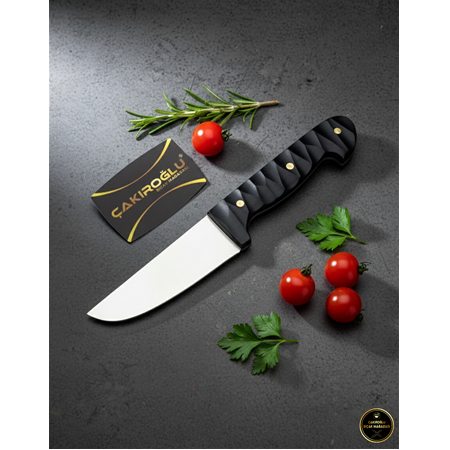 El Yapımı Yerli Üretim Acerinox 4116 Paslanmaz Çelik Ve Compact Kabzeli Deri Yüzme Bıçağı Ckr745