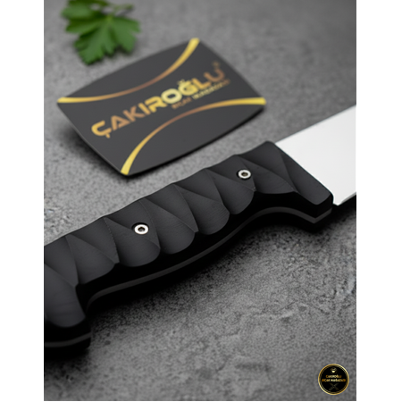 El Yapımı Yerli Üretim Acerinox 4116 Paslanmaz Çelik Ve Compact Kabzeli Deri Yüzme Bıçağı Ckr745