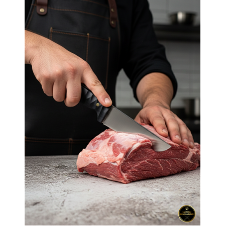 El Yapımı Yerli Üretim Acerinox 4116 Paslanmaz Çelik Ve Compact Kabzeli Deri Yüzme Bıçağı Ckr745