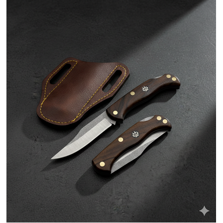 EL YAPIMI ÖZEL ÜRETİM KİLİT MEKANİZMALI N690 BÖHLER GÖKTÜRK SERİSİ AV KAMP ÇAKISI KOD:GÖKTÜRK-08