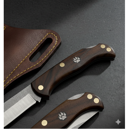 EL YAPIMI ÖZEL ÜRETİM KİLİT MEKANİZMALI N690 BÖHLER GÖKTÜRK SERİSİ AV KAMP ÇAKISI KOD:GÖKTÜRK-08