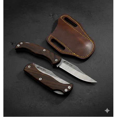 EL YAPIMI ÖZEL ÜRETİM KİLİT MEKANİZMALI N690 BÖHLER GÖKTÜRK SERİSİ AV KAMP ÇAKISI KOD:GÖKTÜRK-08