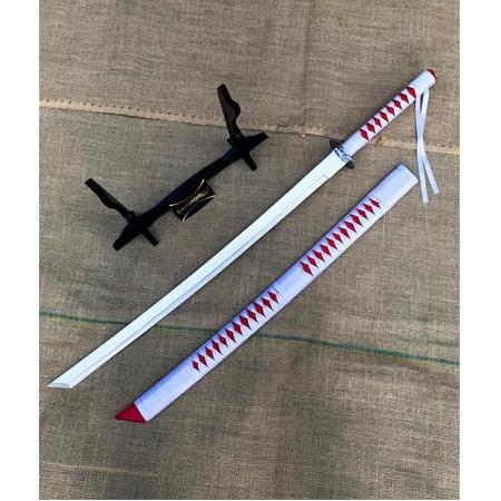 EL YAPIMI VE TAMAMEN SINIRLI ÖZEL ÜRETİM “TÜRKİYE” RENGİ STAND VE KIN’LI 90 CM KATANA KOD:CKR587-11