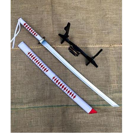 EL YAPIMI VE TAMAMEN SINIRLI ÖZEL ÜRETİM “TÜRKİYE” RENGİ STAND VE KIN’LI 90 CM KATANA KOD:CKR587-11