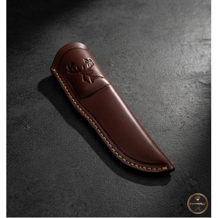 EL YAPIMI, EL DİKİMİ DERİ BUSHCRAFT BIÇAK KILIFI KOD:KLF16