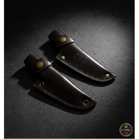 El Yapımı ve Tamamen El Dikimi Orijinal Deri Minyatür Bıçak Kılıfı Klf21