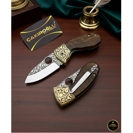 El Yapımı Yerli Üretim N690 Böhler Çelik Kilit Mekanizmalı Av Kamp Çakısı Ckr808-03