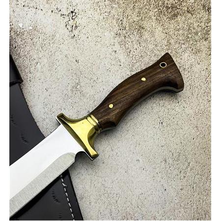 EL YAPIMI YERLİ ÜRETİM PİRİNÇ BALÇAKLI ABBAS MODEL SALLAMA PALA KAMP BIÇAĞI KOD:CKR504