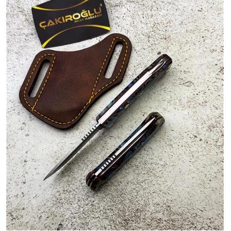 EL YAPIMI N690 BÖHLER ÇELİK KİLİT MEKANİZMALI GÖKTÜRK SERİSİ AVCI AV KAMP ÇAKISI GÖKTÜRK-05