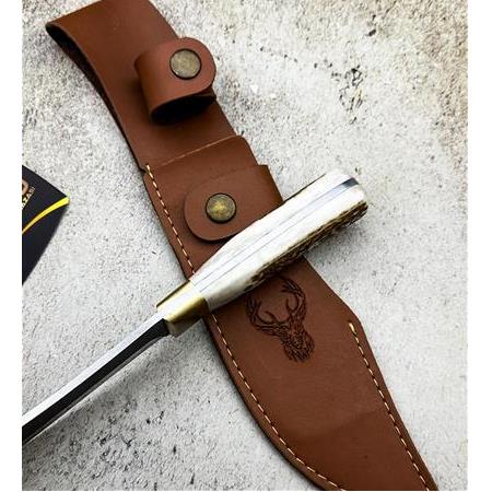EL YAPIMI ÖZEL ÜRETİM GEYİK BOYNUZU KABZELİ KÜÇÜK BOY ABBAS MODEL SALLAMA KOD:CKR236-06