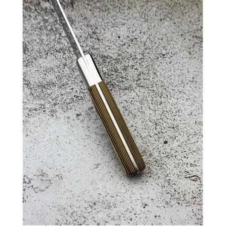EL YAPIMI YERLİ ÜRETİM İŞLEMELİ VERZALİT KABZELİ SANTOKU PROFESYONEL ŞEF AŞÇI BIÇAĞI KOD:CKR372/07