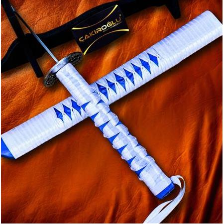 EL YAPIMI EL İŞÇİLİĞİ TAMAMEN ÖZEL ÜRETİM İNCE İŞÇİLİKLİ STAND VE KINLI 60 CM KATANA KOD:CKR587-22