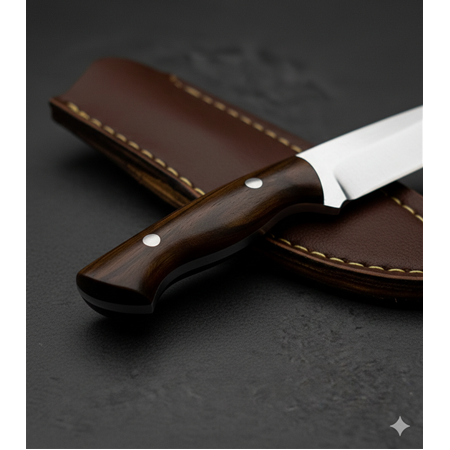 EL YAPIMI YERLİ ÜRETİM 5 MM ÇELİK KALINLIĞINDA ÖZEL MİNYATÜR MODEL AVCI AV KAMP BIÇAĞI KOD:CKR698