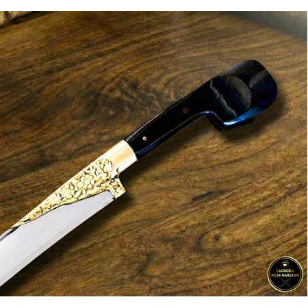 EL YAPIMI YERLİ ÜRETİM MİKA (PLEKSİGLAS) KABZELİ 78 CM YATAĞAN PALASI KOD:CKR168-02