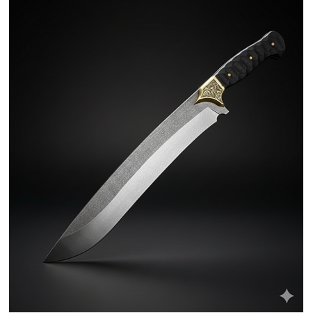 EL YAPIMI YERLİ ÜRETİM ÖZEL TASARIM MODEL GRAVÜR PİRİNÇ BALÇAKLI SALLAMA (PALA) KOD:0995-21