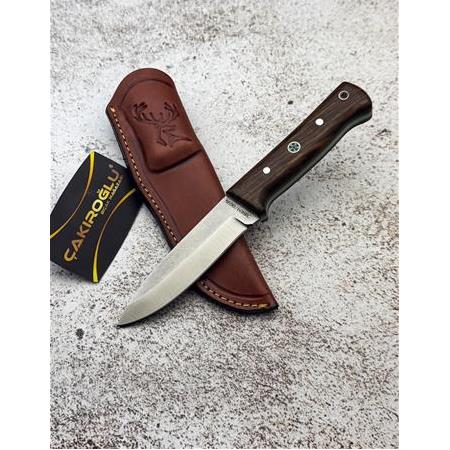 EL YAPIMI YERLİ ÖZEL ÜRETİM N690 BÖHLER ÇELİK BUSHCRAFT MODEL AVCI AV KAMP BIÇAĞI KOD:CKR584
