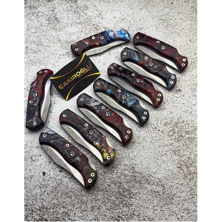 EL YAPIMI ÖZEL ÜRETİM KİLİT MEKANİZMALI N690 BÖHLER GÖKTÜRK SERİSİ AV KAMP ÇAKISI KOD:GÖKTÜRK-10