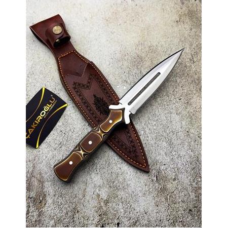 EL YAPIMI YENİ ÖZEL ÜRETİM VERZALİT KABZELİ PREMİUM HANÇER KAMA KOD:CKR618-02