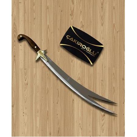 EL YAPIMI YERLİ ÜRETİM KÖK CEVİZ KABZELİ 20 CM MİNYATÜR MODEL HZ.ALİ ZÜLFİKAR KILICI KOD:CKR706-02