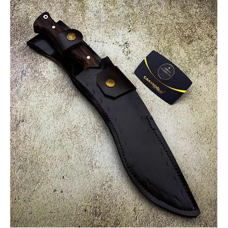 EL YAPIMI YERLİ ÜRETİM KÖK CEVİZ KABZELİ KUKRİ KOD:CKR356