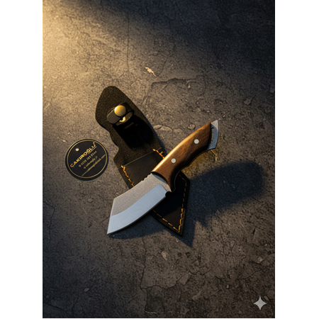 EL YAPIMI YERLİ ÜRETİM TANTO MODEL MİNYATÜR AVCI AV KAMP BIÇAĞI KOD:CKR710