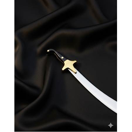 EL YAPIMI YERLİ ÜRETİM 20 CM MİNYATÜR MODEL HZ.ALİ ZÜLFİKAR KILICI KOD:CKR706