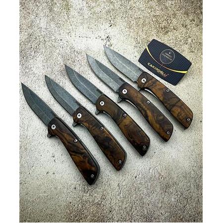 EL YAPIMI ÖZEL ÜRETİM N690 BÖHLER ÇELİK, KİLİT MEKANİZMALI KEMERE TAKILABİLİR AV KAMP ÇAKISI