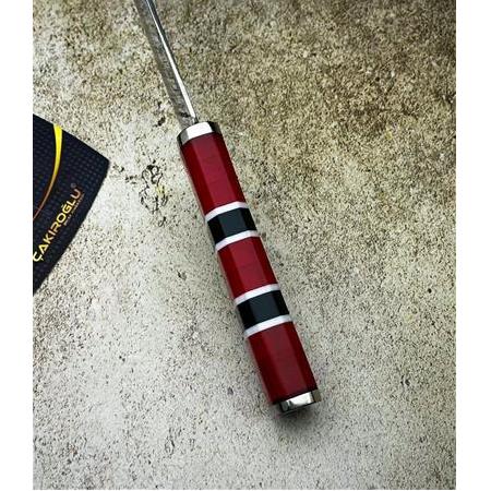 EL YAPIMI ÖZEL ÜRETİM SANTOKU ÇAKIROĞLU PROFESYONEL (CHEF) ŞEF AŞÇI BIÇAĞI KOD:CKR464