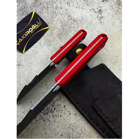 EL YAPIMI YERLİ ÜRETİM RENK SEÇENEKLİ COMPACT KABZELİ DERİ KILIFLI BABA OĞUL ALMAZAN KOD:CKR630-02