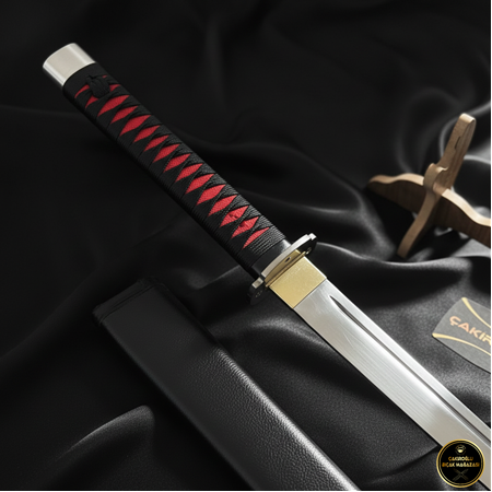 EL YAPIMI VE EL İŞÇİLİĞİ TAMAMEN ÖZEL ÜRETİM ORİJİNAL KIN’LI 60 CM KATANA KOD:CKR455-10