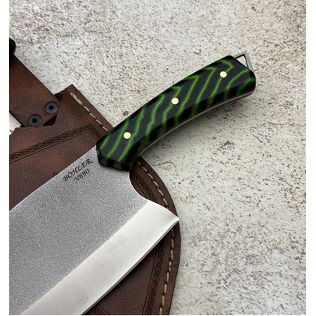 El Yapımı Yerli Üretim N690 Böhler Çelik G10 Kabzeli Almazan Bıçağı Ckr854-05