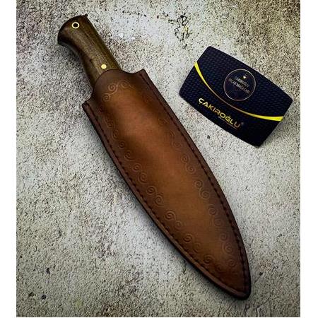 EL YAPIMI DÖVME ÇELİK BUSHCRAFT AV KAMP BIÇAĞI KOD:0673