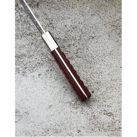 EL YAPIMI YERLİ ÜRETİM İŞLEMELİ VERZALİT KABZELİ SANTOKU PROFESYONEL ŞEF AŞÇI BIÇAĞI KOD:CKR372/06