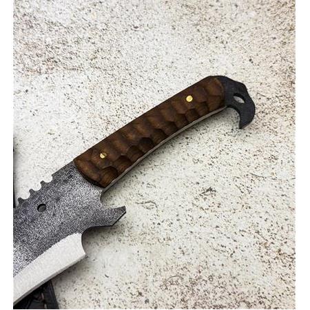 EL YAPIMI KARTAL BAŞ ÜST DÜZEY ÖZEL ÜRETİM DÖVME ÇELİK AĞIR HİZMET BIÇAĞI (SALLAMA) PALA KOD:3029