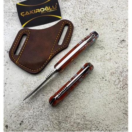 EL YAPIMI KİLİT MEKANİZMALI N690 BÖHLER GÖKTÜRK SERİSİ KÜÇÜK BOY AVCI AV KAMP ÇAKISI KOD:GÖKTÜRK-23