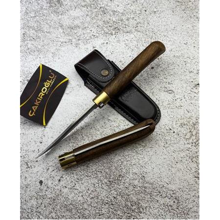 EL YAPIMI N690 BÖHLER ÇELİK VE ÖZEL TASARIM YÜZÜKTEN KİLİT SİSTEMLİ ÇİFT KANALLI AVCI AV KAMP ÇAKISI