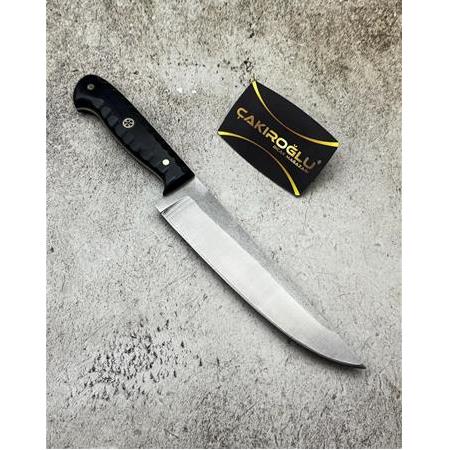 EL YAPIMI ÖZEL ÜRETİM N690 BÖHLER ÇELİK COMPACT KABZELİ ÜST DÜZEY PREMİUM KESİM BIÇAĞI KOD:CKR616-02