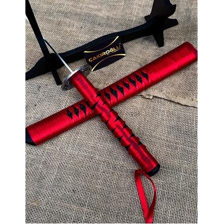 EL YAPIMI EL İŞÇİLİĞİ TAMAMEN ÖZEL ÜRETİM İNCE İŞÇİLİKLİ STAND VE KINLI 60 CM KATANA KOD:CKR587-26
