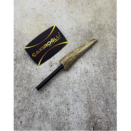 ORİJİNAL GEYİK BOYNUZU KABZELİ MAGNEZYUM ÇUBUĞU - ÇAKMAK TAŞI (ATEŞ BAŞLATICISI) KOD:CKR708