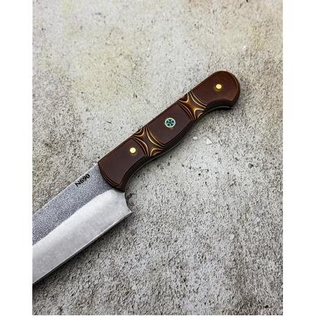 EL YAPIMI ÖZEL ÜRETİM N690 BÖHLER ÇELİK VERZALİT KABZELİ PREMİUM ŞEF AŞÇI, KESİM BIÇAĞI KOD:CKR712