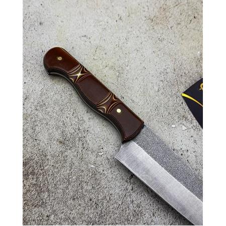 EL YAPIMI ÖZEL ÜRETİM N690 BÖHLER ÇELİK VERZALİT KABZELİ PREMİUM ŞEF AŞÇI, KESİM BIÇAĞI KOD:CKR712